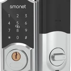 Smart Keyless Entry Front Door Lock - Electronic Code Lock with Digital Keypad, Bluetooth Touchscreen Security (Tools & Hardware, Door Hardware)