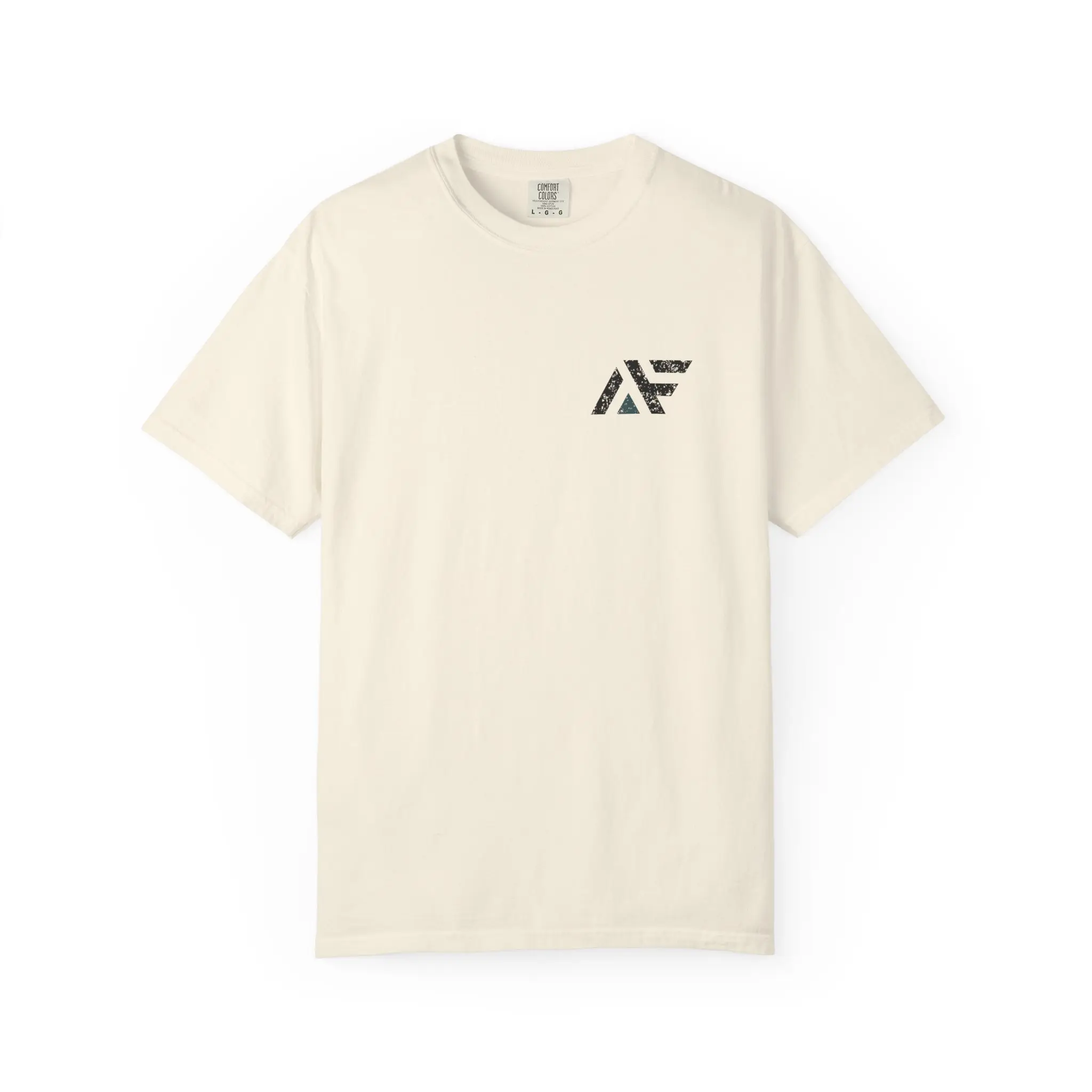 Aura Flex Distressed Flag T-Shirt | QR Code Back Print