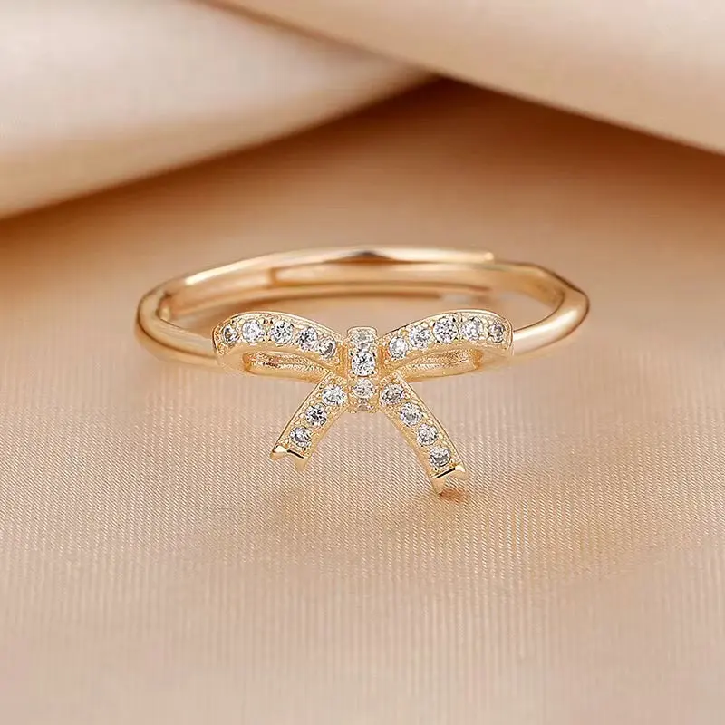 Gold Bow Tie Ring