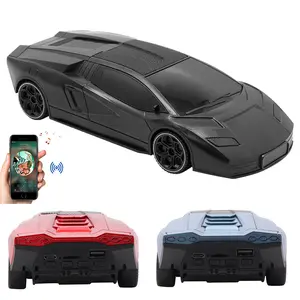 Retro 2010s-era Car Inspired Bluetooth Speaker With Bass Radiator LED Light FM USB TF AUX TWS Mode Rechargeable Stereo Audio Box Best Gift