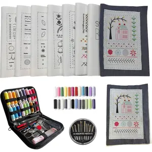 2026 New Embroidery Stitch Book Kit, Portable All Scenario Embroidery Stitch Book, Hand Sewing Stitches, Comes with a Complete Toolkit and Instructional Tutorial, Perfect for Beginners and Craft Lovers