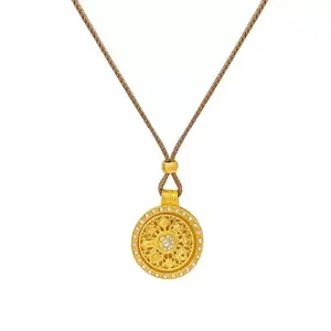 Eight Treasures Compass Pendant | Happiness and Fulfillment | Flourishing Career | Harmony and Unity | Wealth and Good Fortune | Wisdom and Enlightenment