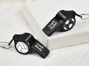 Custom Engraved Coach Whistle with Lanyard,Personalized Referee Gift,Sport Gift for Coach,Team Soccer Sports Whistle,Appreciation GiftsCoach