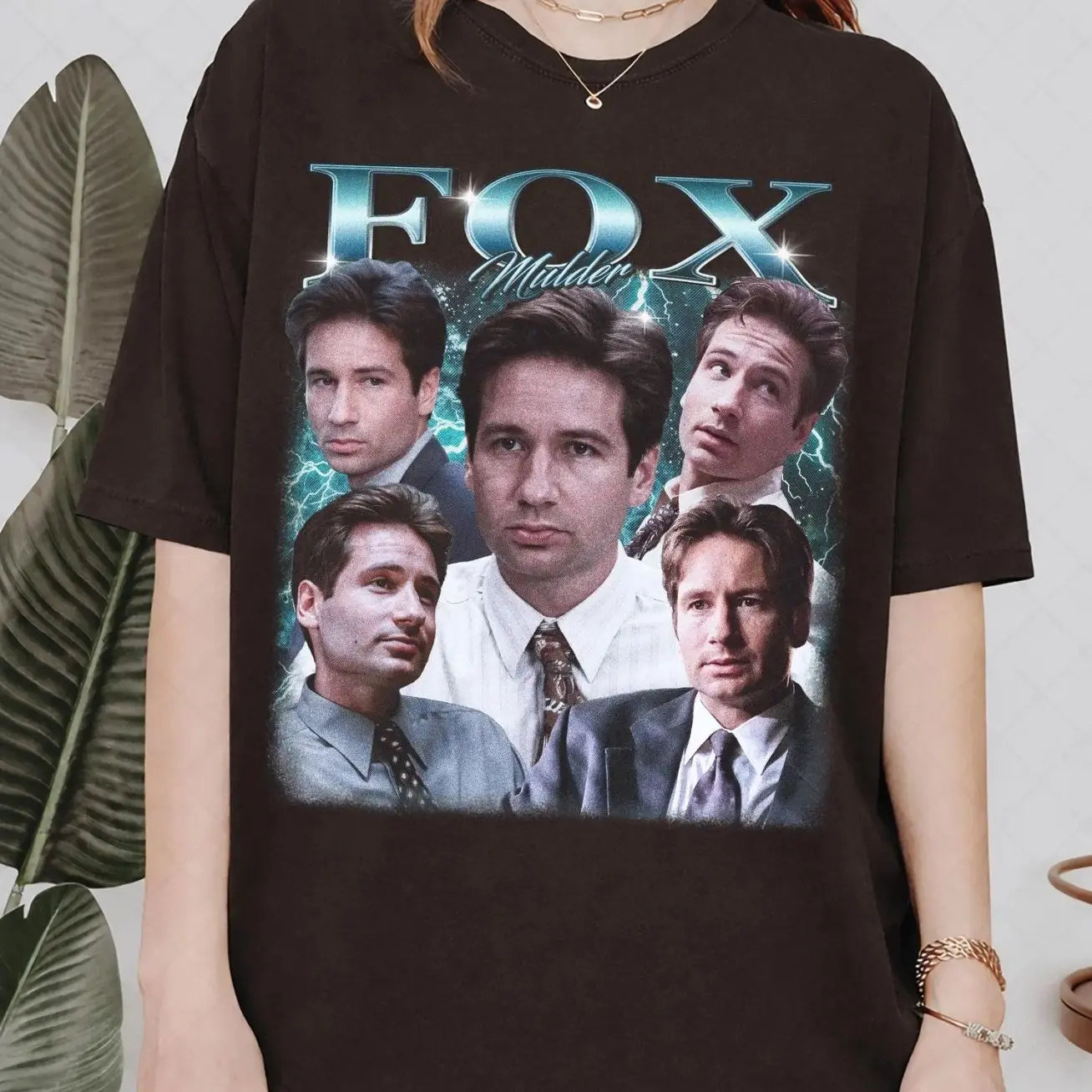Vintage Fox Mulder Shirt, Retro 90s Alien Sci-Fi Graphic Tee, The X Files Vintage Shirt, David Duchovny Homage T-Shirt, Gift for Fan
