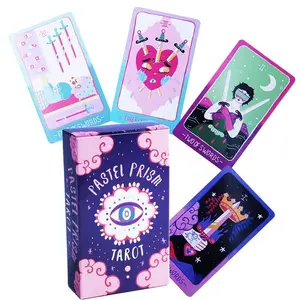 Prism Tarot Cards Set, 78 Portable Divination Cards for Fate Prediction, Spiritual Guidance & Insightful Readings, Ideal Gift for Ages 14+