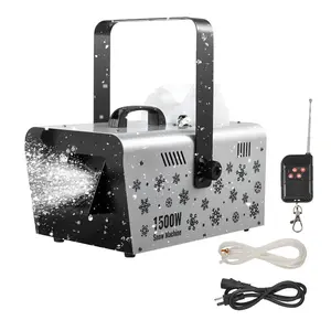 VEVOR Snow Machine, 1500W Handheld/Hanging Snow Maker By Wireless Remote Control, Portable Snowmaking Machine, High Output Snowflake Maker with 5L Tank for Christmas Party Wedding Stage Effects