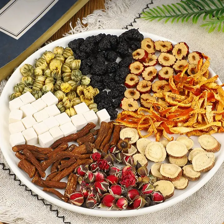 Chalendar Official Dandelion & Mulberry Herbal Tea - Traditional 8-Herb Organic Infusion with Chrysanthemum & More Beverage 20 Teabags 140g Natural Ar