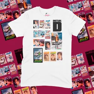 Anime Japanese Vintage Graphic Tee, Initial D Special Tee, Initial D Shirt, Manga Anime Shirt, Unisex T-Shirt, Anime Clothing, Giff for Men, Gift For Women Top Menswear Womenswear Streetwear