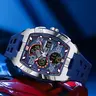 Sanda 5110 Sporty Quartz Watch, Men's Waterproof Night Light Analog-Digital, Waterproof Multifunctional Watch, Multi-Function Timer, Date/week/countdown Display, Quartz Wristwatches