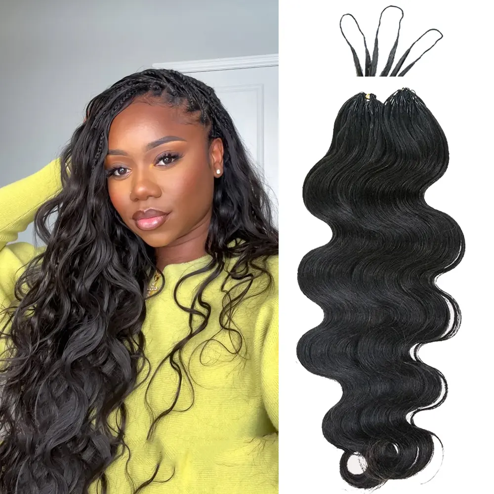 YWIGS Body Wave Crochet Human Hair for Miracle Knots Feather Crochet Hair Pre-Separated Body Wave Human Crochet Hair for Boho Braids 60 grams/bundle 18 inch #backtoschool #backtoschoolshopping #sohochic