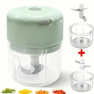 Electric Garlic Crusher, USB Rechargeable Mini Food Processor, Wireless Meat Chopper for Vegetables, Ginger, Chili, Fruits and Meat, Kitchen Appliances