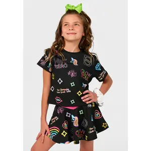 Neon Glow Crop Tee - Deep South Glow Tour