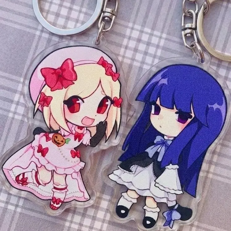 Umineko Acrylic Keychain LambdaBern Pastel Kandi Charms - Kawaii Keyrings Birthday Gifts, Fear and Hunger Character Keychains – Cute Acrylic Keychain Charms, Perfect Gift for Fans & Collectors