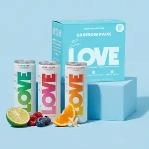 Be LOVE Electrolyte Beverage - Rainbow 6-Pack | Zero Sugar, Zero Calories, Zero Caffeine | Light, Refreshing, Balanced Hydration