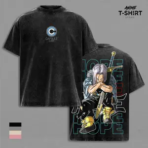 Future Trunks -  DBZ Capsule Corp Shirt Graphic Tee Vintage Washed T Shirt Unisex Streetwear Saiyan Warrior Anime Tee DBZ Apparel Gift for Dragon Ball Fans