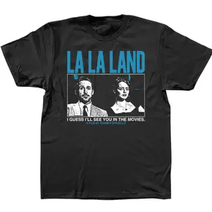La La Land black t-shirt, vintage graphic shirt, retro y2k outfits tshirt