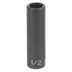 212 MAIN Chrome-Mo Steel Impact Socket Tool, 0.38 in. Drive 8 mm Deep High Torque Tool for Cycling & Outdoor Recreation Equipment Maintenance
