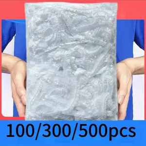 100/300/500pcs Food Grade Disposable Storage Bags, Elastic Seal Bowl Cover, Dust & Odor Proof, Fits Various Dishes, Kitchen Essential, Easy Clean