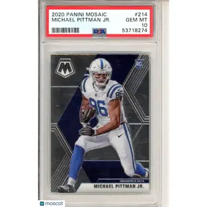 2020 Mosaic Michael Pittman JR. Rookie #214 PSA 10 GEM MINT Indianapolis Colts