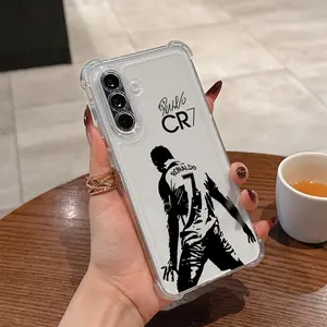 Legendary Football Star CR7 Pattern Phone Case Compatible with for samsung for galaxy a56 A26 A36 A55 A35 A06 A16 A05 A14 A24 A34 A54 A15 A05S A25 A23 A33 A53 A73 4G/5G Shockproof Transparent Soft Back Cover
