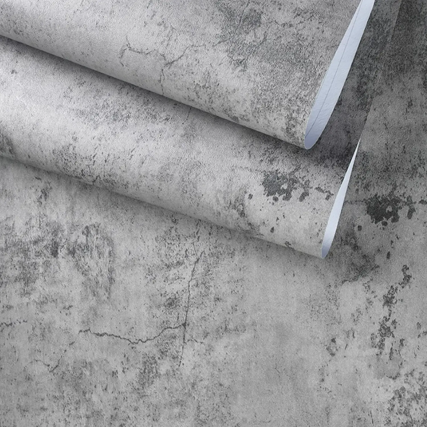 Industrial Style Self-Adhesive Easy Installation Wallpaper, Sticky Adhesive Wallpaper, Peel And Stick Wallpaper, 40cm Wide Waterproof Cement Sticker, Retro Mottled Design for Home Decor & Interior Walls, Peel And Stick Wallpaper For Bathroom