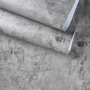 Industrial Style Self-Adhesive Easy Installation Wallpaper, Peel And Stick Wallpaper Designs, 40cm Wide Waterproof Cement Sticker, Retro Mottled Design with Mottled Texture for Home Decor & Interior Walls