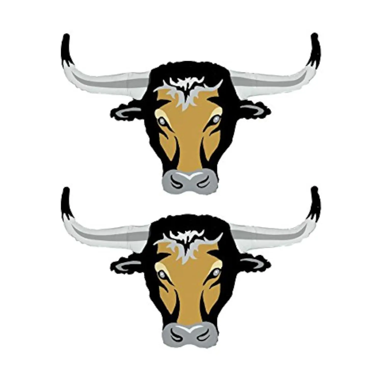 Set Of 2 Long Horn Steer Cow 23" Foil Party Balloons