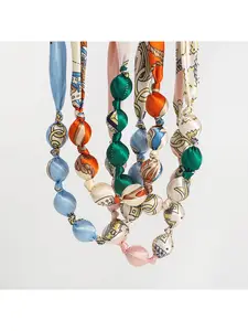 Cross-border hot selling design, ethnic style, niche patterns, random necklaces, scarves, beads, stainless steel accessories
