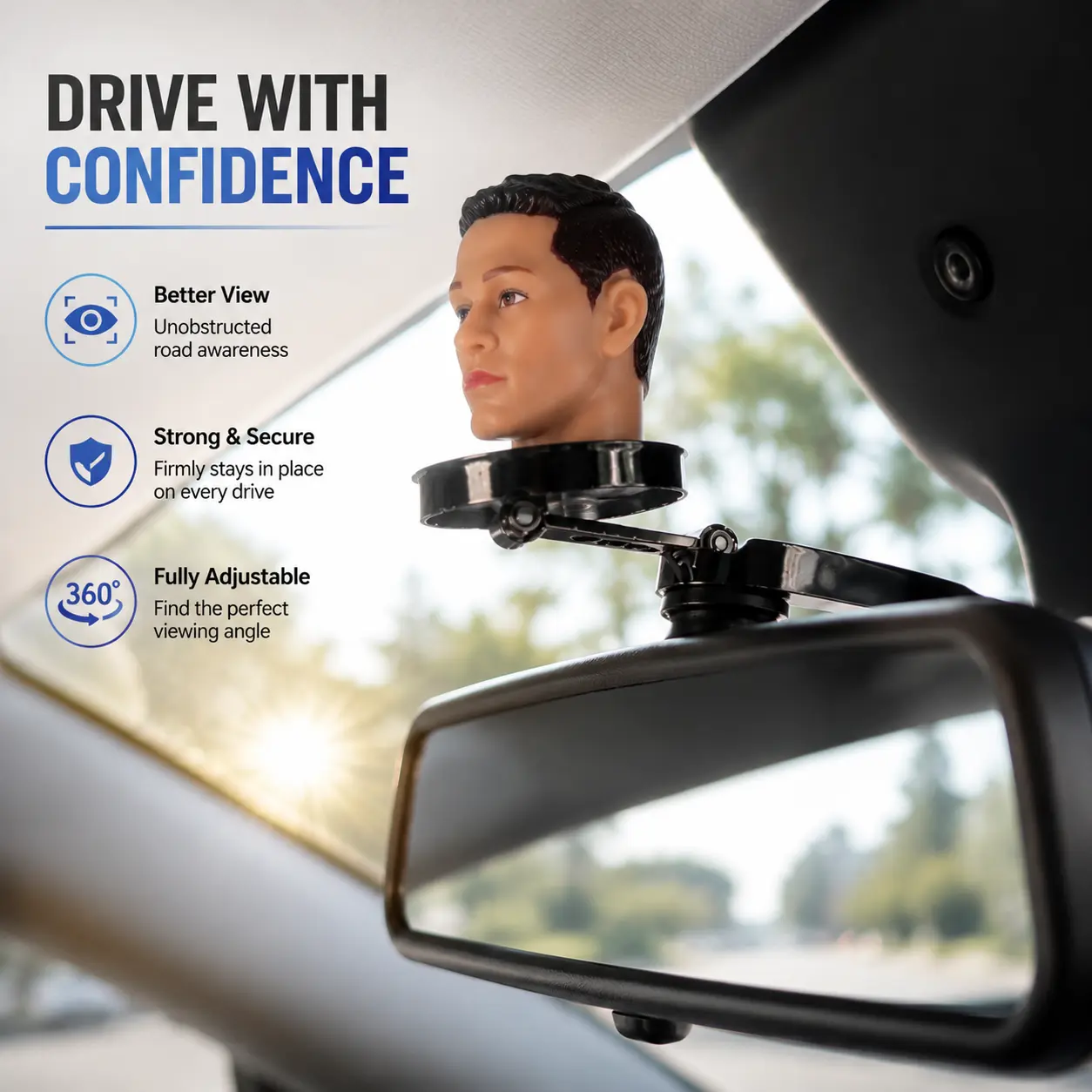 Dashboard Hanging Ornament – Driver Head Sculpture 04 Dashboard Hanging Ornament – Driver Head Sculpture 04