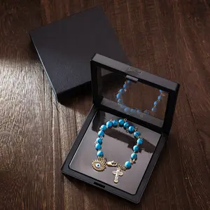 1pc Devil Eye Bracelet 6mm Natural Stone Snowflake Stone,Rosario Beads Bohemian Style is The First Choice For Friends As Gifts Sapphire Crystal matchingbracelets bracelets