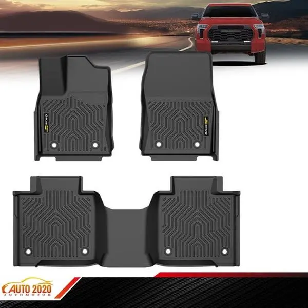 NEW 3D TPE Floor Mats All Weather Liner Fit For 22-25 Toyota Tundra Crewmax Cab