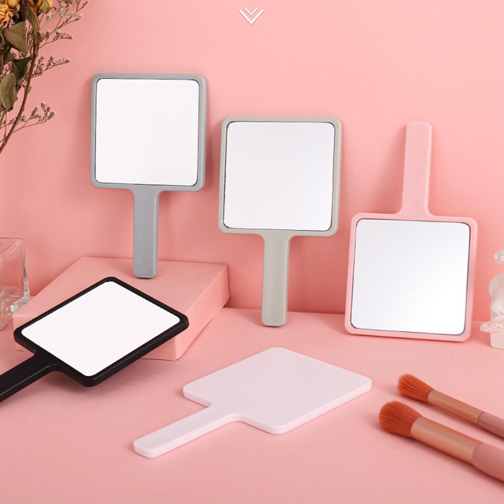 ADISEN Hand Mirror,2PCS emojil  7.87" L x 7.48" W Salon Barber Hairdressing Handheld Mirror Square Black Handheld Makeup Mirror Gold Rich High Quality Mirror for Makeup Small Portable Salon Barber Hairdressing Vanity Cosmetic Mirror for Travel, Home,