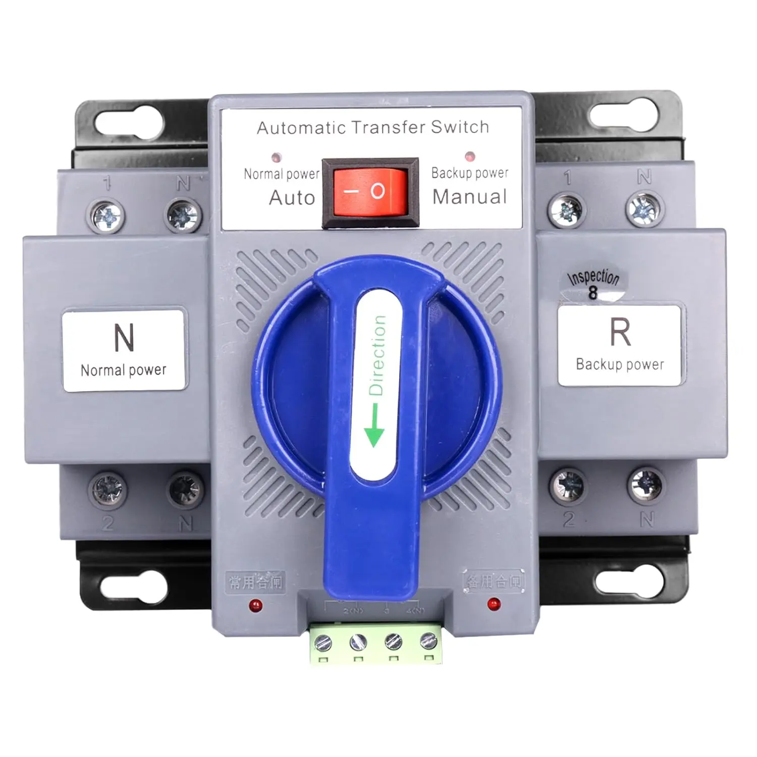 2P 63A 110V Dual Power Automatic Transfer Switch, Generator Changeover Switch 50HZ/60HZ