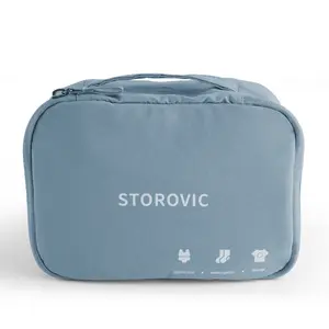 STOROVIC Travel Laundry Organizer Bag, Odor-Control Dirty Clothes Pouch for Suitcase, Duffel Bag, Underwear & Small Essentials, S