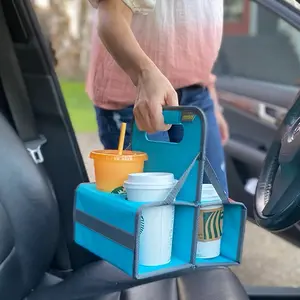 Reusable Drink Carriers, 6-Cup, Collapsible