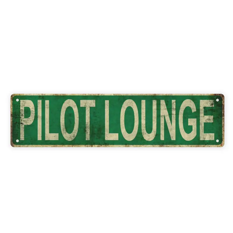 Pilot Lounge Street Sign