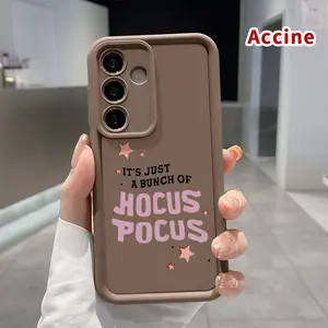 Phone Case Compatible with Galaxy S24 Plus S25 S23 S22 Ultra S24+ Magic Hocus Pocus Full Coverage Reinforced Lens Protection Durable Soft Cover for Boy