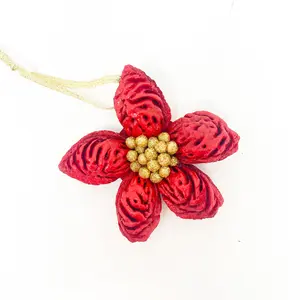 Red Peachy Star Ornament