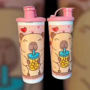 Tupperware Adorable Bear Design Tumbler 470ml for Kids and Adults with Heart Accents Perfect for All Ages and Occasions