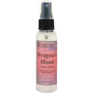 Dragon's Blood Linen and Sheet Spray - No Artificial Colors, Parabens, or Preservatives - Long-Lasting Scent for Bed, Fabric & Pillow