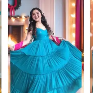 premium high-quality 3 pis  Anarkali sut