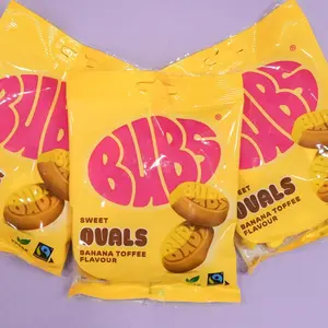 Sukar Goody Banana Toffee Retro Candy - 90g Chewy Vegan Swedish Bonbon Snack with Bold Flavor & Soft Texture - Perfect for Movie Nights & Gifting  Sweet Bite Sugar