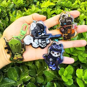 military boys charms keychains (2.5" Glitter Epoxy)