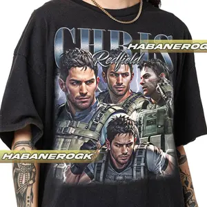 Limited Chris Redfield Vintage T-Shirt, Gift For Women and Man Unisex T-Shirt