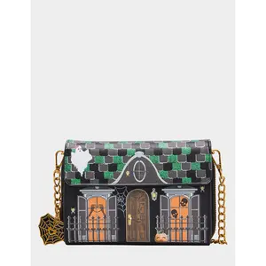 Betsey Johnson FOREVER HOME WALLET ON CHAIN BLACK/MULTI
