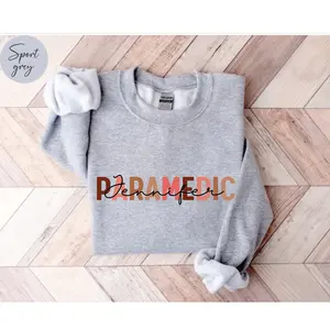Personalized Paramedic Sweatshirt, Custom Paramedic Shirt, Paramedic Gift, Emergency Medical Technician Crewneck, EMT Pullover, EMS Sweater