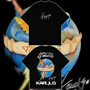AUDIO WAVE RECORD - Viajando Por El Mundo Tropitour 2026 Graphic T‑Shirt Hoodie, Latin Tour Merch Reggaeton Graphic Hoodie, KaroG tee, Gift for KaroG Fans Vintage Latin Music Collector Tee