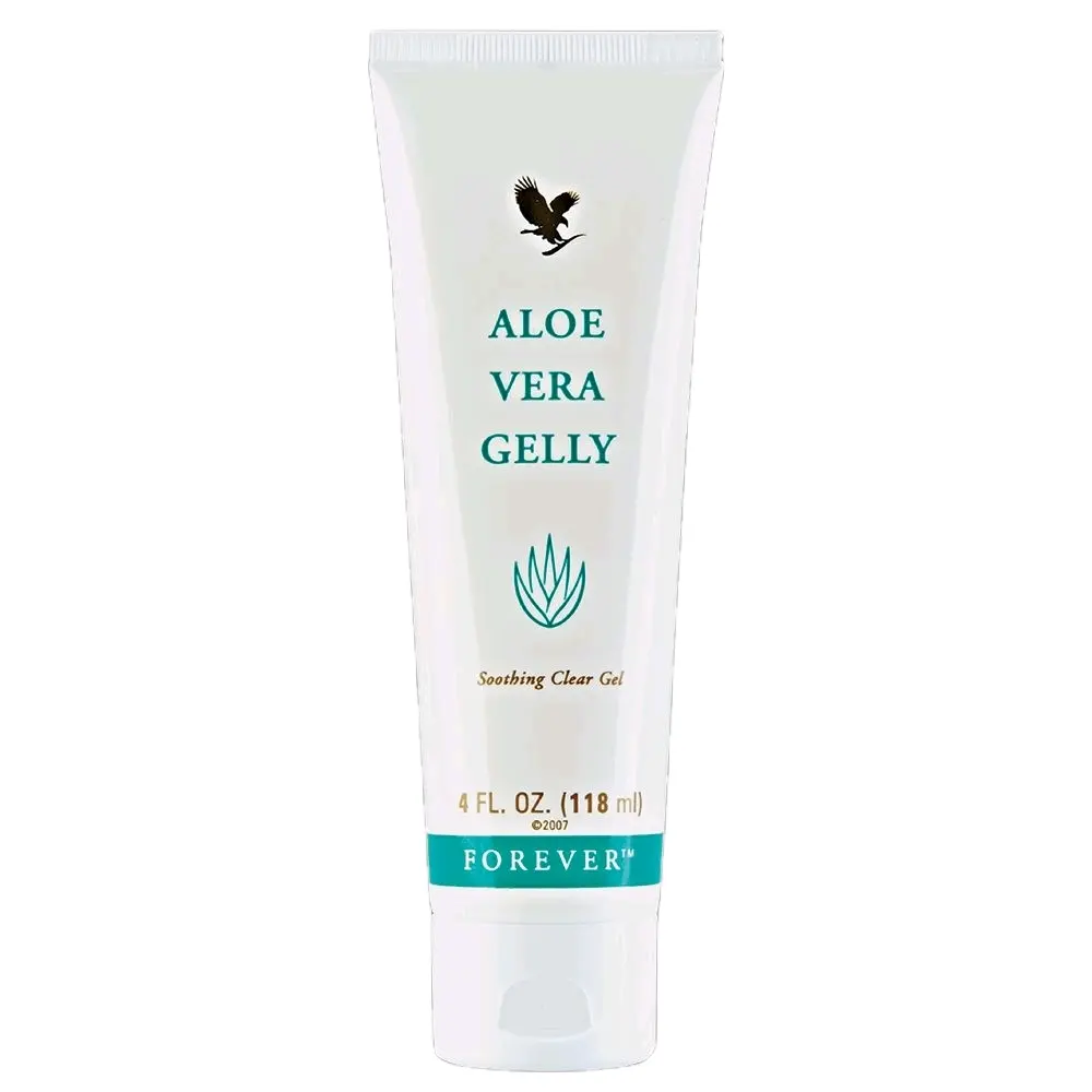 Forever Aloe Vera Gelly - Soothing Clear Gel 4 FL. OZ. (118 mL) - Natural Product for Moisturizing & Conditioning Skin - Vegan & Gluten-Free Hydrating Moisture