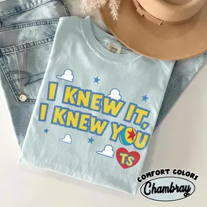 Comfort Colors I Knew It I Knew You Shirt, Toy 5 Friendship Shirt, Woody Buzz Lightyear Tee, Family Matching Tee