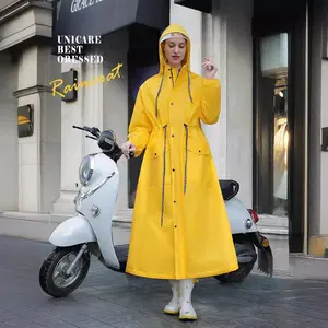 Unisex Raincoat Electric Bike Raincoat Single Long Raincoat New Fashion One-Piece Raincoat